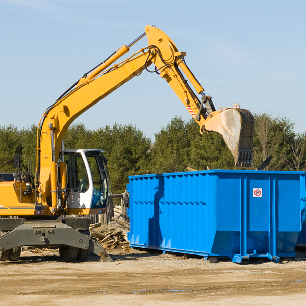 what size residential dumpster rentals are available in Roanoke City County Virginia